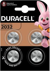 Duracell, Duracell Elektro 2032 Knopfzelle CR 2032 Lithium 220 mAh 3 V 4 St.