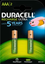 DURACELL Recharge Ultra PreCharged DX2400 AAA, 850 mAh, 1.2V 2 St&uuml;ck