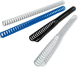 GBC Binder&uuml;cken 8mm A4 388019E schwarz, 34 Ringe 50 St&uuml;ck
