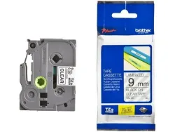 PTOUCH Band, laminiert schwarz/klar TZe-121 PT-1280VP 9 mm