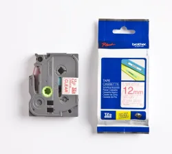 PTOUCH Band, laminiert rot/klar TZe-132 PT-1280VP 12 mm