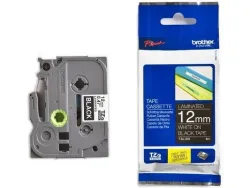 PTOUCH Band, laminiert weiss/schwarz TZe-335 PT-1280VP 12 mm