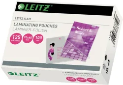 LEITZ Laminiertasche 65x95mm 33812 glanz, 125my 100 Stk