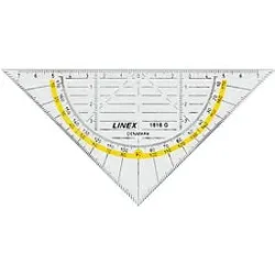 LINEX Geometriedreieck 14cm 100414085 transparent
