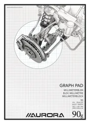 AURORA Millimeterpapier A3 MID101 90g weiss 50 Blatt
