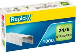RAPID Heftklammern 24/6 verzinkt 24855600 max. 20 Blatt 1000 St&uuml;ck