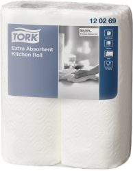 TORK K&uuml;chenrolle 473488 weiss, 2-lagig 2 St&uuml;ck