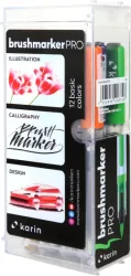 KARIN Brush Marker PRO 27C Basic colours 12 St&uuml;ck