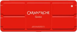 CARAN D'ACHE Deckfarbe Gouache 1000.308 7 Farben Deckweiss, Pinsel