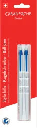 CARAN D'ACHE Kugelschreiber 825 825.260 blau, 2 St&uuml;ck Blister