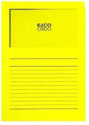 ELCO Sichth&uuml;lle Ordo 120g A4 29489.72 intensivgelb, Fenster 100 Stk.