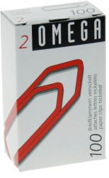 OMEGA B&uuml;roklammern Gr.2 2/100 vernickelt, 24mm 100 St&uuml;ck