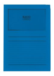 ELCO Sichth&uuml;lle Ordo 120g A4 29489.33 k&ouml;nigsblau, Fenster 100 St&uuml;ck