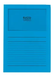 ELCO Sichth&uuml;lle Ordo 120g A4 29489.32 intensivblau, Fenster 100 Stk.