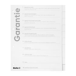 BIELLA Register Karton Expert A4 465021091 weiss, 10-teilig, Garantie
