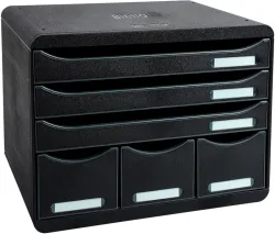BIELLA Ablagebox STOREBOX A4+ 030671402BID schwarz, 6 Schubladen