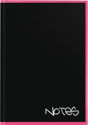 BIELLA Notizbuch Black Office A5 0538513.40 gepunktet, rosa 192 Seiten