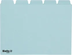 BIELLA Kartei-Leitkarten Blanko A6 210655.05 blau, 25-teilig