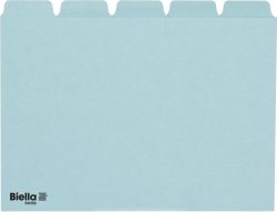 BIELLA Kartei-Leitkarten Blanko A6 210655.05 blau, 25-teilig