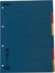 BIELLA Register Karton farbig A4 46044600 6-teilig, blanko