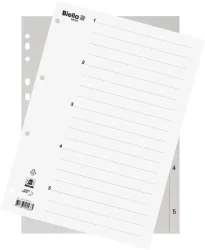 BIELLA Register PP grau A4 471405.00 1-5, Vollformat