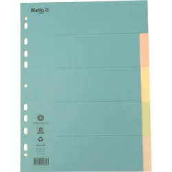 BIELLA Register Karton farbig A4 461405.00 5-teilig, blanko