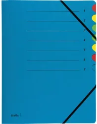 BIELLA Ordnungsmappe A4 32840705 blau 7-teilig