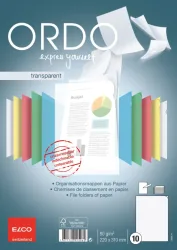 ELCO Sichth&uuml;lle Ordo transparent A4 73696.14 weiss 10 St&uuml;ck
