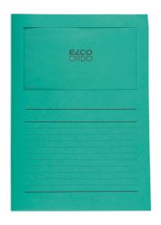 ELCO Sichth&uuml;lle Ordo 120g A4 29489.63 gr&uuml;n, Fenster 100 St&uuml;ck