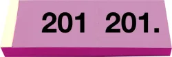 SIMPLEX Garderobenblock 201-300 13090 pink 100 Blatt