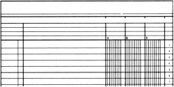 SIMPLEX Statistikbuch A4 19088 4 Kolonnen, gr&uuml;n 40 Blatt