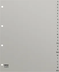 KOLMA Register KolmaFlex XL A4 18.424.03 grau, A-Z, 24-teilig, 4-Loch