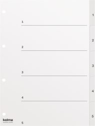 KOLMA Register PP weiss A4 18.554.16 1-5