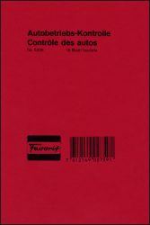 FAVORIT Autobetriebskontrolle D/F 5206 12,0&times;18,0cm 16 Blatt