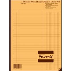 FAVORIT Durchschreibebuch 2 Kolonnen 368 OK N weiss/weiss, nummeriert,D/F/I