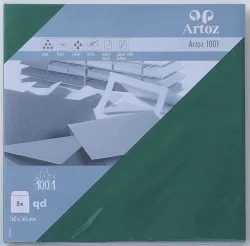 Artoz -  Couverts 1001 160x160mm 100g, racing green 5 Stück, One Size, Waldgrün