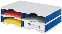 STYRO Styrodoc duo Grundheinheit 268-02021.38 grau/blau 4 F&auml;cher