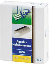 B&Uuml;ROLINE Heftklammern BL8 166920 1000 St&uuml;ck