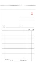 FAVORIT Kassablock weiss 100 x 175mm 29weiss nummeriert 50 Blatt