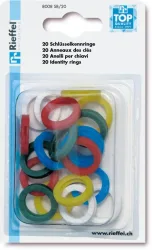 RIEFFEL Schl&uuml;sselkennringe 8008SB/20 ass. 20 St&uuml;ck