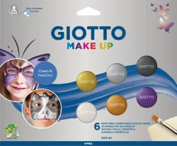 GIOTTO Schminkfarben Make-Up F476500 Metallic Colours 5ml 6 St&uuml;ck