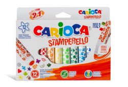 CARIOCA Fasermaler Stamperello 3416 ass. 12 St&uuml;ck