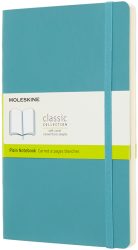 Moleskine Reef Blue Notebook Large Plain Soft