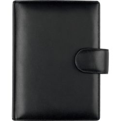 SUCCES Senior Ringbuch Nappa schwarz 0845461.02 mit Lasche &oslash;20mm