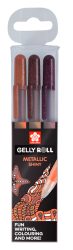 SAKURA Gelly Roll 0.5mm POXPGBMET3D Metallic Nature 3 St&uuml;ck