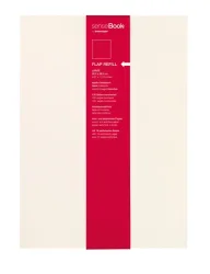 TRANSOTYPE senseBook FLAP REFILL A4 75510402 kariert, L, 135 Seiten beige