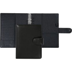 SUCCES Succes Ringbuch Cadiz A5 0847365.02 Rindleder schwarz/Lasche 25mm