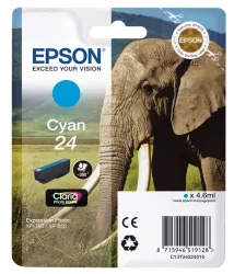Epson -  Tintenpatrone cyan T242240 XP 750/850 360 Seiten, One Size