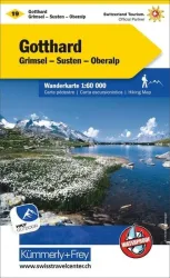 K&Uuml;MMERLY+FREY Wanderkarte 325902219 Gotthard 1:60'000
