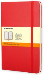 Moleskine classic, Pocket Size, Ruled Notebook, red